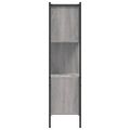 vidaXL Knižnica sivá sonoma 72x28x109 cm kompozitné drevo
