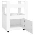 vidaXL Kuchynský vozík biely 60x45x80 cm upravené drevo