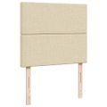 vidaXL Boxspring posteľ s matracom krémový 120x200 cm látka