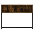 vidaXL Koncový stôl Dymová dub 100 x 36 x 75 cm Kompozitné drevo