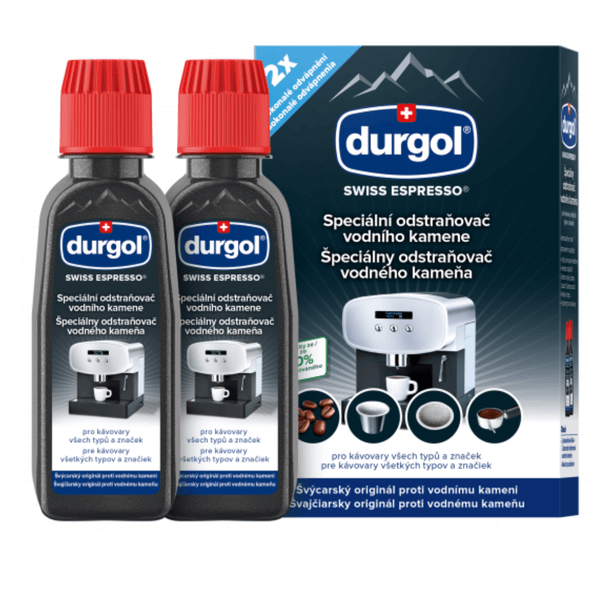 Durgol Swiss Espresso odstraňovač vodného kameňa pre všetky typy kávovarov 2x125 ml