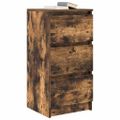 vidaXL Komoda dymový dub 37,5x35x76 cm spracované drevo