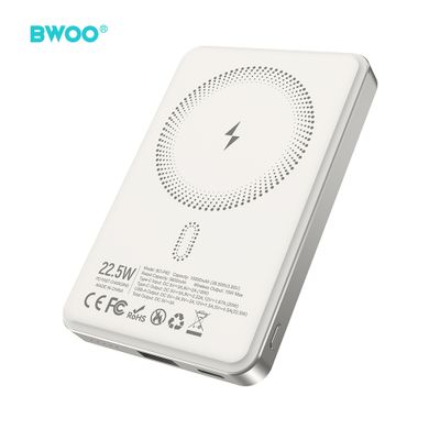 Power bank BWOO P82 BO 10000mAh 15W s bezdrôtovým nabíjaním svetlošedý