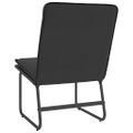 vidaXL Kreslo čierne 54x75x76 cm umelá koža