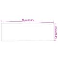 vidaXL Nástenná magnetická tabuľa biela 80x30 cm tvrdené sklo