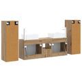 vidaXL Sada kúpeľňového nábytku 5 ks Dub artisan 33 x 34,5 x 100 cm