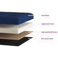 vidaXL Skladacia úložná lavička Modrá 180 kg 80 L 77 x 38 x 38 cm Ľan