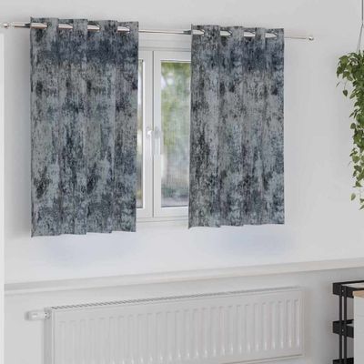 vidaXL Sametové závesy 2 pcs Strieborná šedá 140 x 140 cm Zamat