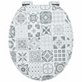 vidaXL Sedenie na toaletu s tichým zatváraním 2 ks 44 x 38 cm