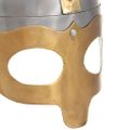 vidaXL Vikingská prilba pre LARP starožitná replika strieborná oceľ