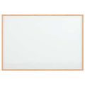 vidaXL Magnetická biela tabuľa s rámom z masívneho borovicového dreva 80x55 cm