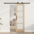 vidaXL Posuvné dvere ORKDAL 61 x 198,5 cm Prírodná a čierna