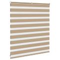 vidaXL Zebrová roleta pieskovo hnedá 135x100 cm šírka látky 130,9 cm polyester