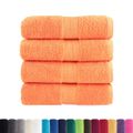 vidaXL Prémiové umývacie utierky SOLUND 4 ks oranžové 30x30 cm 600 g/m²