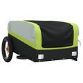 vidaXL Vozík za bicykel, čierno zelený 30 kg, železo