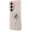 Karl Lagerfeld puzdro IML Peekaboo Choupette MagSafe pre Samsung Galaxy S26 ružová