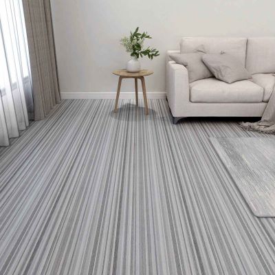 vidaXL Podlahové dosky 5,11 m² 55 pcs PVC Prúžky