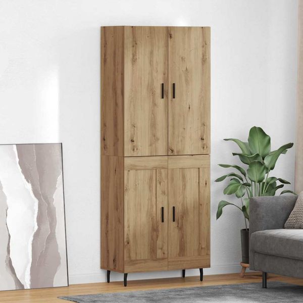 vidaXL Highboard 2 ks Remeselný dub 69,5 x 34 x 180 cm