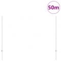 vidaXL Hexagonálny plot s stĺpom 50 x 1,5 m Pozinkovaná oceľ Sieťovina