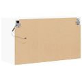 vidaXL TV nástenná skrinka s LED svetlami biela 80x31x45 cm