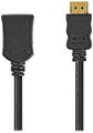 NEDIS predlžovací High Speed HDMI 1.4 kábel s ethernetom/ 4K@60Hz/ zlátené konektory HDMI-HDMI/ čierny/ bulk/ 1 m