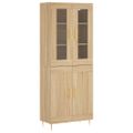 vidaXL Vysoká skrinka dub sonoma 69,5x34x180 cm spracované drevo