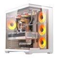 Počítačová skriňa DarkFlash C280 (biela) + 7 ventilátorov