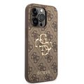 Obal Guess pre iPhone 15 Pro 6.1" GUHCP15L4GMGBR hnedý hardcase 4G Big Metal Logo