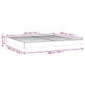 vidaXL Posteľný rám s boxspringom sivý 200x200 cm umelá koža
