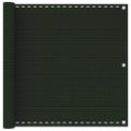 vidaXL Balkónová markíza tmavozelená 90x300 cm HDPE