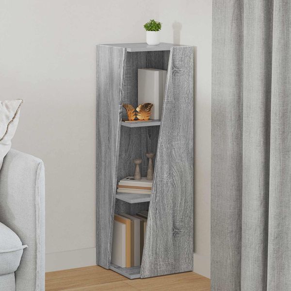 vidaXL Bočná polica Sivý Sonoma 33 x 32 x 100,5 cm Kompozitné drevo