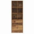 vidaXL Highboard so zásuvkou Staré drevo 45,5 x 34 x 127 cm