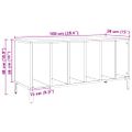 vidaXL Skrinka na platne dub artisan 100x38x48 cm kompozitné drevo