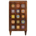 vidaXL Servírovacia skriňa Orech 40 x 33 x 75 cm Masívne mango drevo