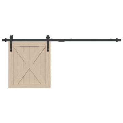 vidaXL Súprava mini posuvných dverí na skriňu čierna 122cm uhlík. oceľ