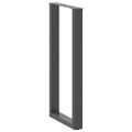 vidaXL Nohy barového stola v tvare U, 2 ks, antracitové, 50 x (100-101) cm, oceľ