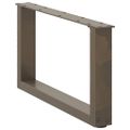vidaXL Nohy konferenčného stolíka v tvare U, 2 ks, prírodná oceľ, 70 x (30-31) cm, oceľ