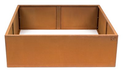 Vyvýšený záhon G21 102 x 32 x 102 cm, Corten
