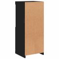 vidaXL Komoda s LED svetlami čierna 41x37x100 cm