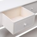 vidaXL Komoda biela 115x30x76 cm drevená