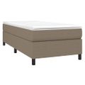 vidaXL Posteľný rám s boxspringom Taupe 90x200cm Látka