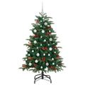 vidaXL Umelý vianočný stromček Zelená 150 cm PVC, kov a plast
