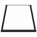 vidaXL Nohy k jedálenskému stolu v tvare V, 3 ks, čierne, 100 x (72-73,3) cm, oceľ