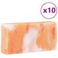 vidaXL Soľné Kamene 10 ks Ružová 20 x 10 x 5 cm Soľ z kameňa