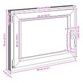 vidaXL Otočné a sklopné okno do suterénu RISOR 80 x 70 cm PVC a sklo