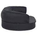 vidaXL Ergonomický matrac pre psa 60x42 cm ľanový vzhľad čierny