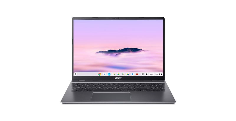 Acer Chromebook Plus 516/CB516-1HT-31UE/3-100U/16''/WUXGA/T/8GB/256GB/Intel int/Chrome/Gray/2R
