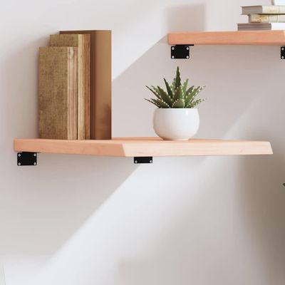 vidaXL Nástenná polica 40x60x(2-4) cm neošetrený dubový masív