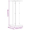 vidaXL Stojany na reproduktor 2ks dub sonoma 30x30x80 cm kompoz. drevo