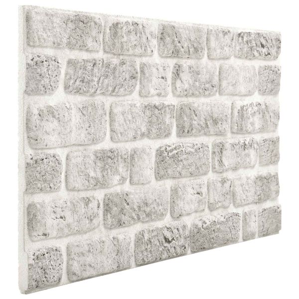 vidaXL Nástenné panely 10 pcs Svetlosivá 100 x 50 cm EPS pena